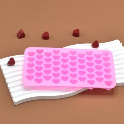 China Mini Heart Shape Silicone Molds Valentine'S Cake Chocolate Candy Mold For Party Decoration for sale