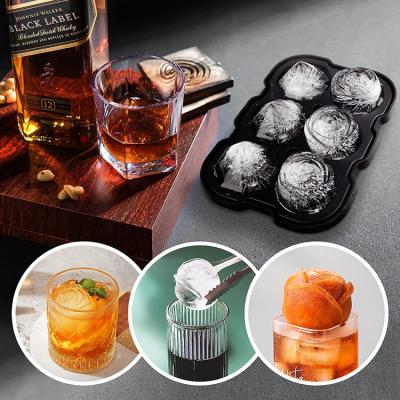 China Unique Skull Shape Making Clear Whiskey Single Ice Maker Custom Design Silicone Ice Mold for sale
