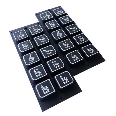 China Patient Transfer Chair Lift Silicone Panel Keyboard Old Man/Woman Pump Chair Gas Lift Rubber Panel Keypad for sale