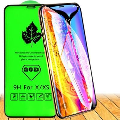 China 9H Full Coverage Screen Protector , 20D Mobile Phone Screen Cover for Iphone Xs Max for sale