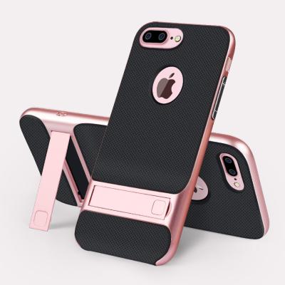 China Foldable Finger Grip Phone Case High Clear Shock Absorption Dual Layer for sale