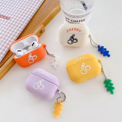 China Cute Fruit Airpods Protective Cases  Anti Lost Loop Multi Colors for sale