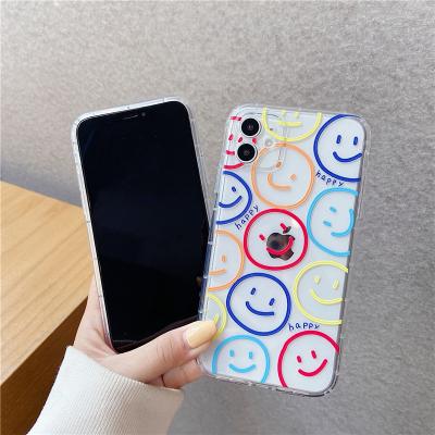 China Regalo Smiley Anti Fall Phone Case flexible lindo de las muchachas para Iphone 11 favorables máximos en venta