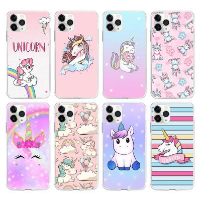 China O telefone bonito encaixota a anti impressão digital de Unicorn Animal Cell Phone Covers à venda