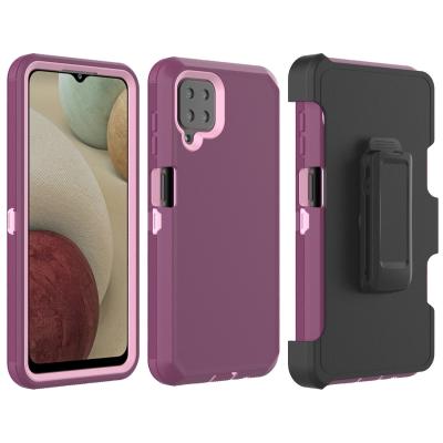 China Shock Free Heavy Duty Cell Phone Cases Belt Clip Anti Knock For Samsung Galaxy A12 5G for sale
