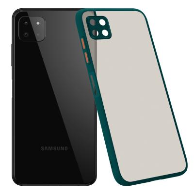China Caixas à prova de choque do telefone do botão colorido de Diy para o Samsung Galaxy A22 5g Matte Plastic à venda