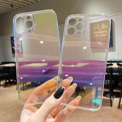 China Electroplated Shockproof Phone Cases For Iphone 11 12 Pro Max Gradient Design for sale