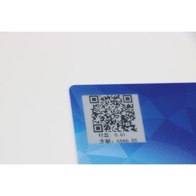 中国 QRコード表示支払うべき生物測定のRfidカード無接触13.56mHz指紋 販売のため
