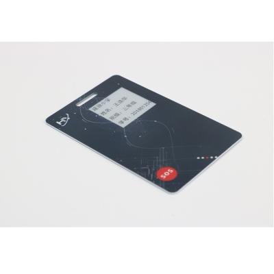 China Free Payment School Student Smart Card OTP Display 13.56mHz ODM for sale
