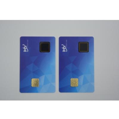 China Rechargeable fingerprint bank card 1.2mm Thickness 13 bits Button for sale