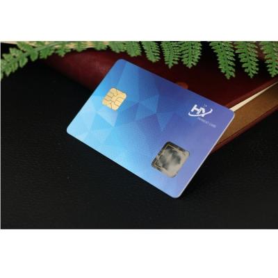 China Cold pressure method fingerprint debit card 7816 interface waterproof IP68 for sale