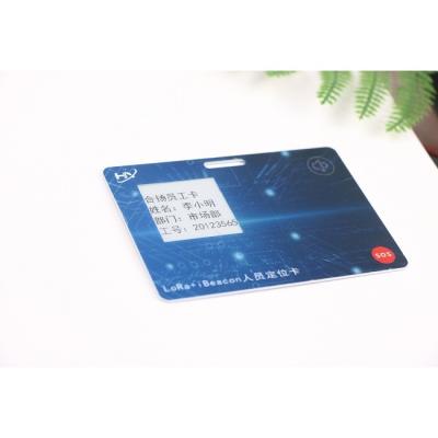 China 7816 Interface BLE Beacon ID Card Ultra Thin Lithium Battery ODM for sale