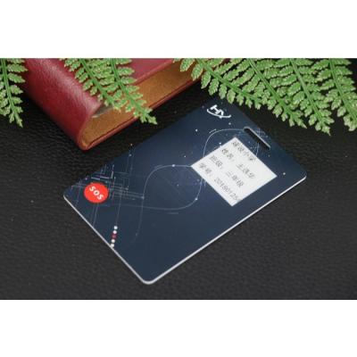 China Rechargeable BLE Beacon ID Card Bluetooth 1.2mm Thickness multi position for sale