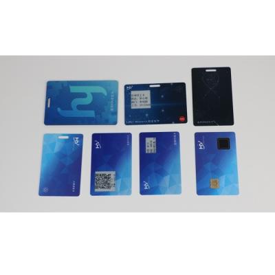 China 1.02 Inch Ink Screen Rechargeable Credit Card With Fingerprint for sale