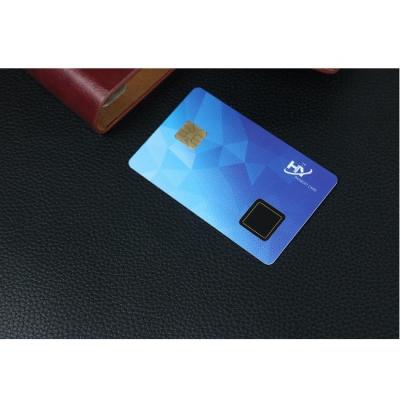 China Contact 7816 Chip Fingerprint BLE Beacon ID Card Two Way Authentication for sale