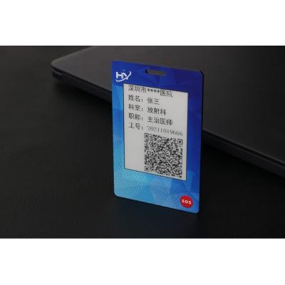 China Electronic Ink Screen OTP Contactless RFID Card 13.56mHz custom Printed for sale