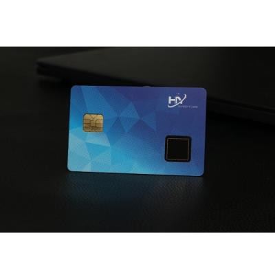 China Processo frio plástico da pressão do cartão 128K da impressão digital RFID de Contactness à venda