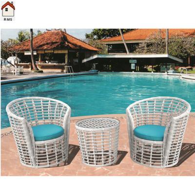 China modern white rattan set plastic rattan outdoor furniture RMS-0096 for sale