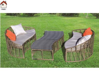 China modern round rattan lounge chair hanging lounger furniture RMS70107R for sale