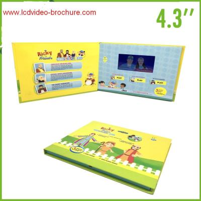 China Customized lcd video production brochure with hard cover , A4 / A5 size for sale