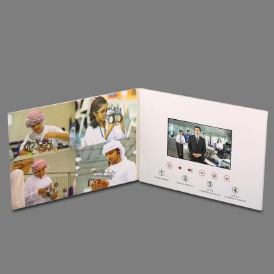 China O CE o mais fino do cartão ROHS da vídeo do livro da aleta do OEM LCD aprovado à venda