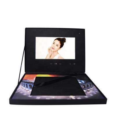 China Custom Presentation Display Digital Invitation Video Brochure Card Packaging Gift Box With Lcd Screen for sale