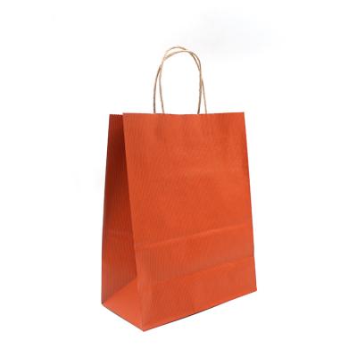 China Recyclingpapier-Einkaufstaschen mit Griffe Soem, das Logo druckt zu verkaufen