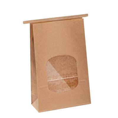 China Biodegradable Brown Paper Bags Without Handles Compostable For Coffee Bean for sale