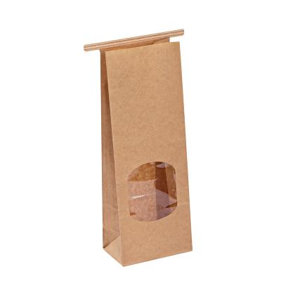 China Eco Friendly Kraft Paper Packing Bags , Brown Craft Bags FDA SGS Certifications for sale
