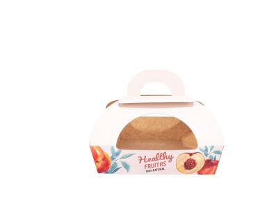China Brown Kraft Paper Fruit And Vegetable Packaging Boxes Oilproof Waterproof for sale