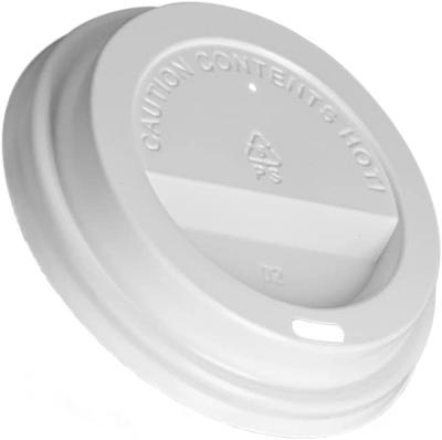 China OEM Plastic Flat Lid , Compostable PLA Coated Paper Cup Lid Cover for sale