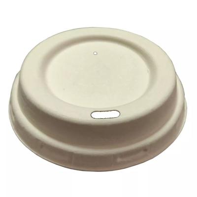 China UPACK Paper Cup Lids Biodegradable Sugarcane Bagasse Pulp for sale