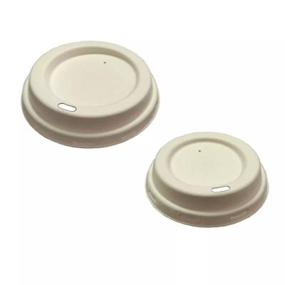 China Non Smell Biodegradable Cup Lids Eco Friendly For Sugar Cane Pulp for sale