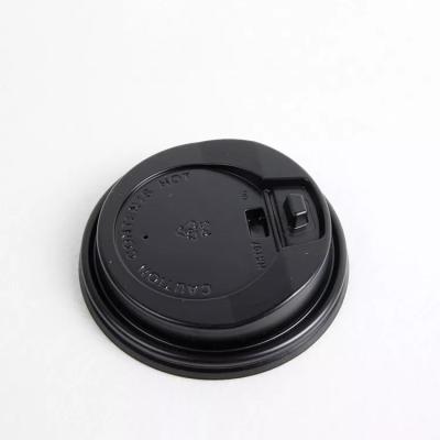 China Leak Proof Disposable Plastic Lids , Eco Friendly Coffee Lids For Milk Tea Paper Cup for sale