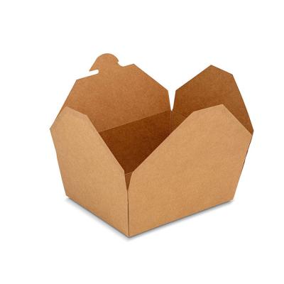 China Waterproof / Oilproof Paper Food Container Box With UV Coating Vanishing Handling for sale