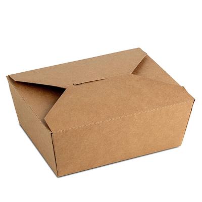 China Biodegradable Paper Box Microwave Safe , Oil Proof Paper Takeaway Food Containers for sale
