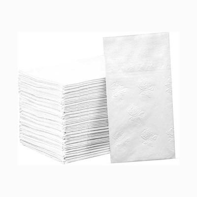 China 23×23cm White Paper Napkin Tissue Sustainable For Everyday Dinner for sale