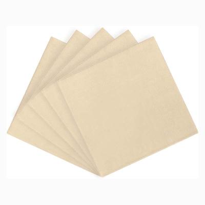 China Guardanapo de jantar livres de poeira de 2 dobras, guardanapo de papel Compostable de Brown à venda