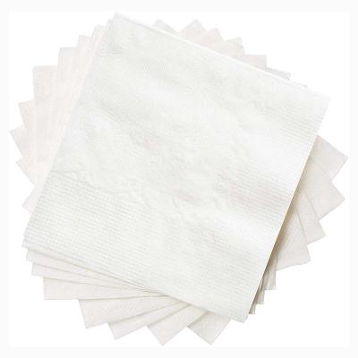 China Sustainable Wood Pre Folded Paper Napkins 27×27cm 1 Ply White Color for sale