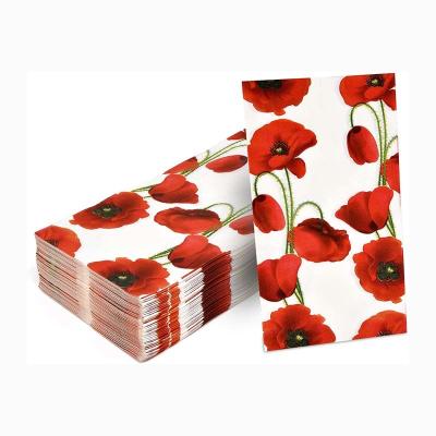 China Printed Floral Decorative Paper Napkin Tissue For Christmas Decoupage for sale
