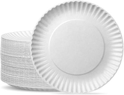 China Microwave Safe Biodegradable Plastic Plate , Sustainable Cornstarch Disposable Plates for sale