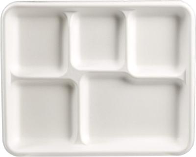 Китай 5 Biodegradable бумажной тарелки BPA Kraft отсека свободных для партии продается