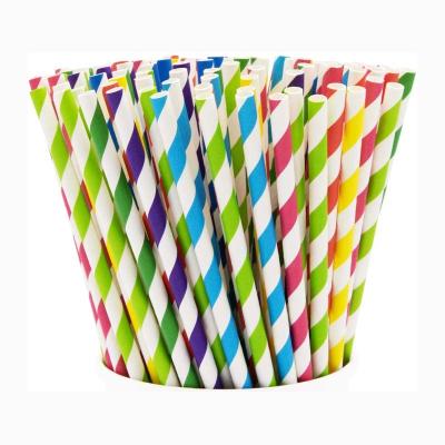 China Cocktail Christmas Paper Straws Disposable Recyclable For Decoration for sale