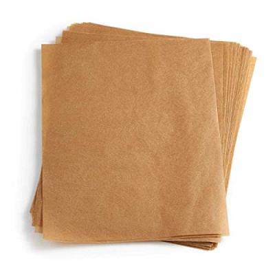 China Flexo Printing Brown Food Safe Wax Paper For Burger Packaging for sale
