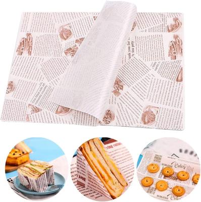 China Waterproof Food Wax Paper Sheets , Picnic Greaseproof Wax Paper For Food for sale
