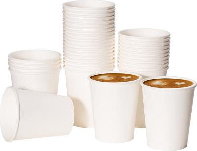 China OEM Single Wall Paper Coffee Cup Disposable With Embossing UV Coating Printing for sale