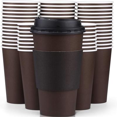 China PE PLA Coated Recycled Coffee Cup , Compostable Take Out Coffee Cups for sale