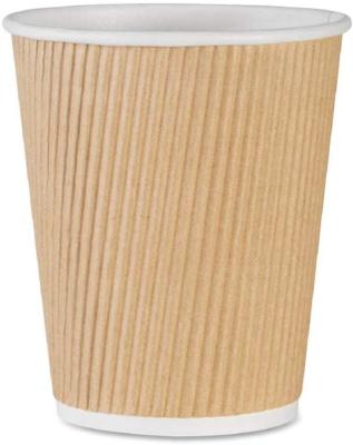 China 12oz Double Wall Coffee Cup Disposable PLA Coating With Lids FSC FDA Certified for sale