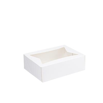 Китай Повторно использованная белая коробка бумаги пищевого контейнера с печатанием окна CMYK Pantone продается