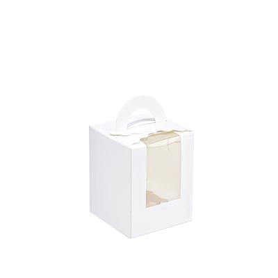 Китай Коробка торта бумаги Eco дружелюбная Крафт OEM с прозрачной толщиной окна 60gsm продается